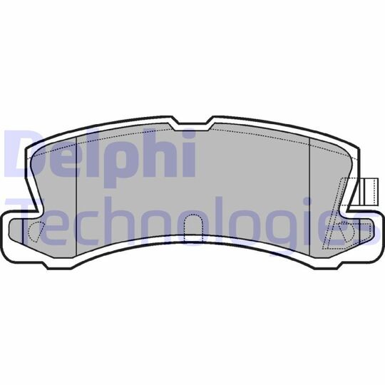 LP611 - Brake Pad Set, disc brake 