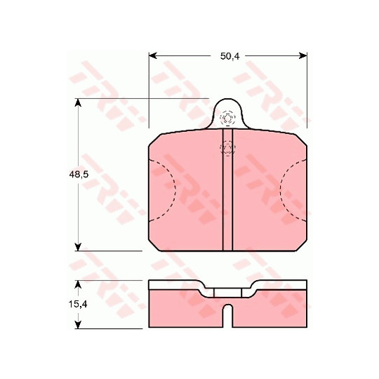 GDB300 - Brake Pad Set, disc brake 