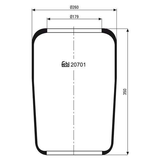 20701 - Boot, air suspension 