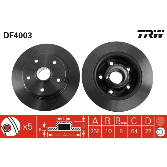 DF4003 - Brake Disc 