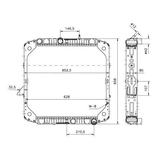 51574 - Radiaator, mootorijahutus 