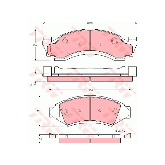 GDB4049 - Brake Pad Set, disc brake 