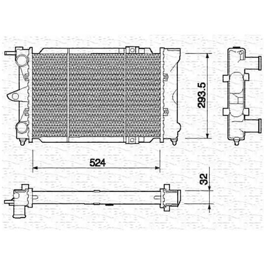 350213651000 - Radiaator, mootorijahutus 