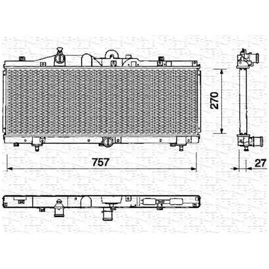 350213145000 - Radiator, engine cooling 