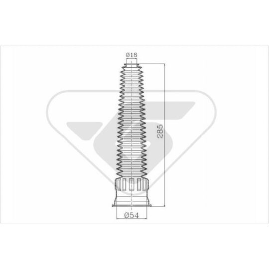 KP068 - Dust Cover Kit, shock absorber 