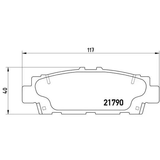 P 83 032 - Brake Pad Set, disc brake 