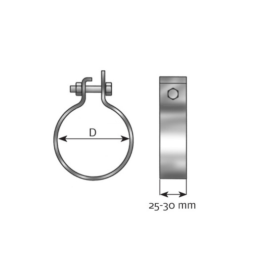 99789 - Clamp, exhaust system 