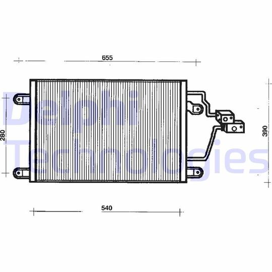 TSP0225200 - Condenser, air conditioning 