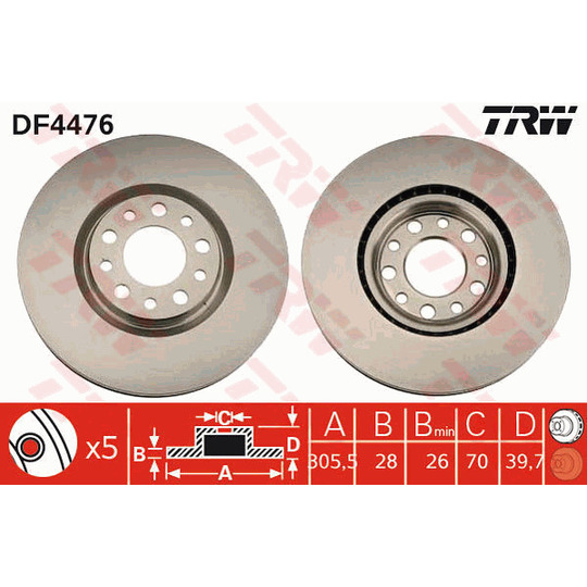DF4476 - Brake Disc 
