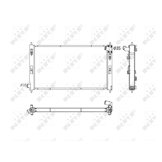 53753 - Radiator, engine cooling 