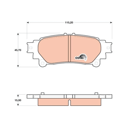 GDB4174 - Brake Pad Set, disc brake 