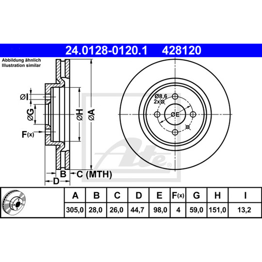 24.0128-0120.1 - Brake Disc 