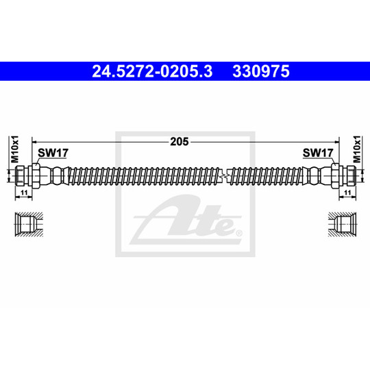 24.5272-0205.3 - Bromsslang 