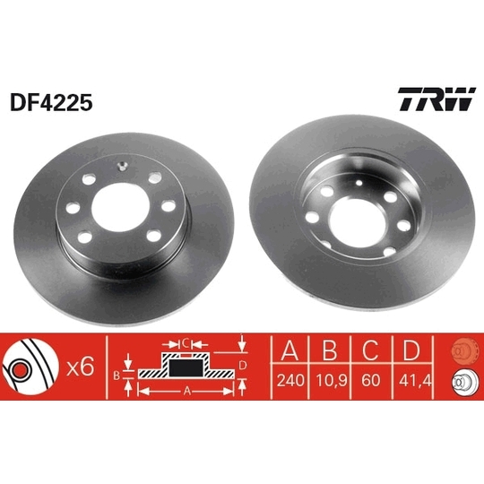 DF4225 - Brake Disc 