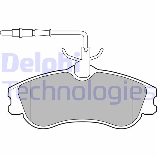 LP1607 - Brake Pad Set, disc brake 