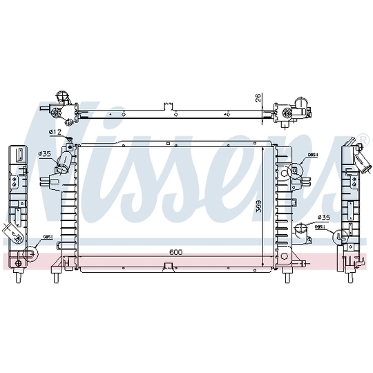 63112A - Radiator, engine cooling 