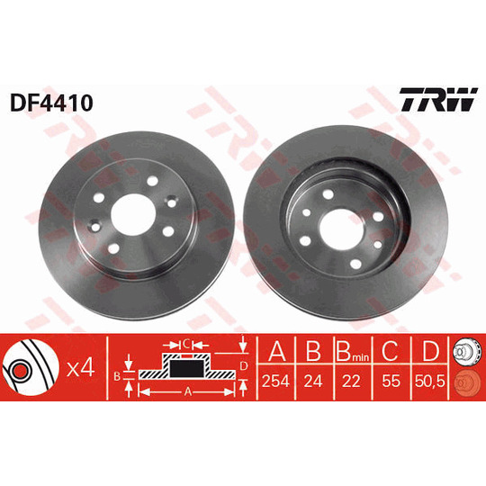 DF4410 - Brake Disc 