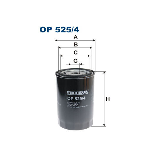 OP 525/4 - Oil filter 