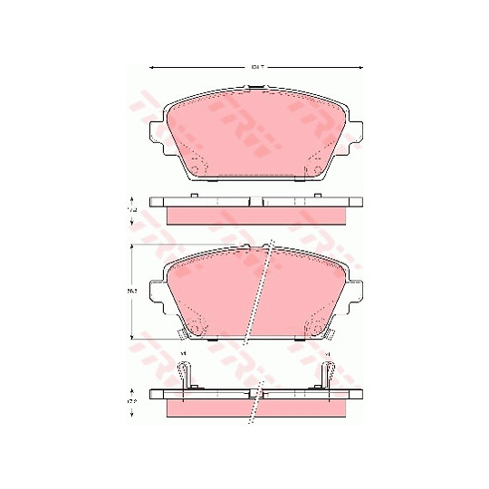 GDB1491 - Brake Pad Set, disc brake 