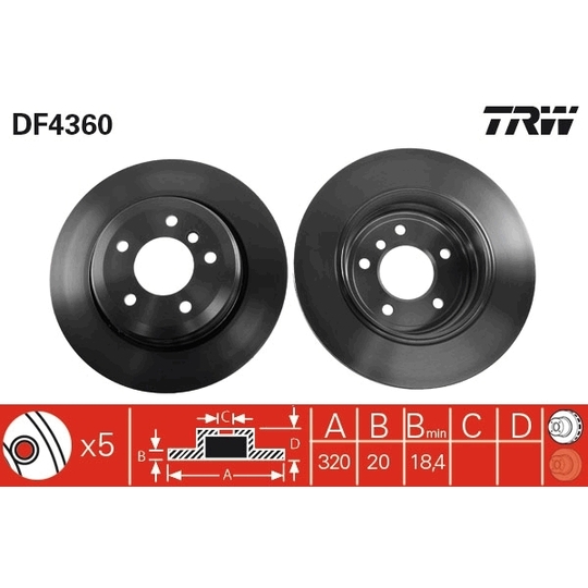 DF4360 - Brake Disc 