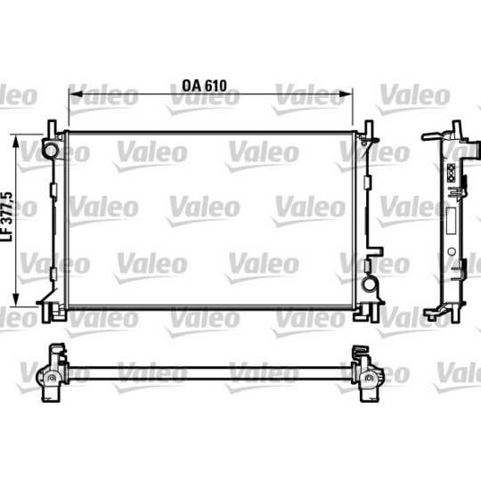 732732 - Radiator, engine cooling 