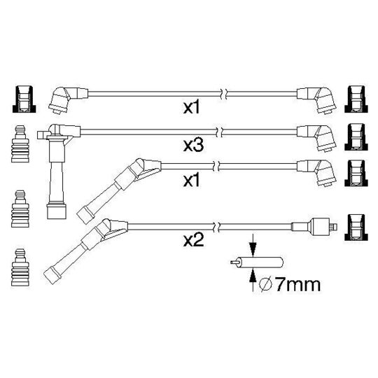0 986 357 177 - Ignition Cable Kit 