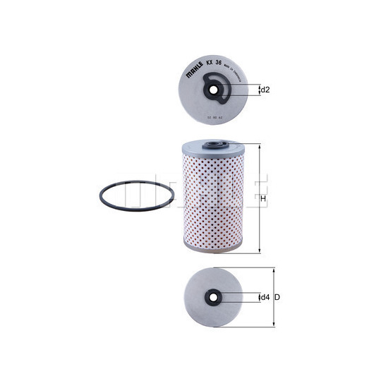 KX 36D - Fuel filter 
