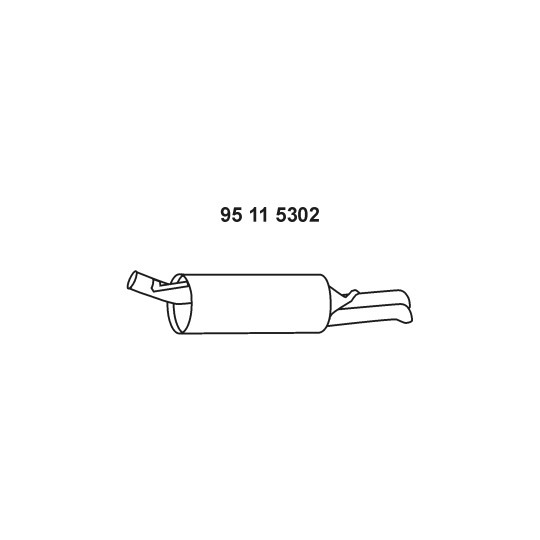 95 11 5302 - End Silencer 