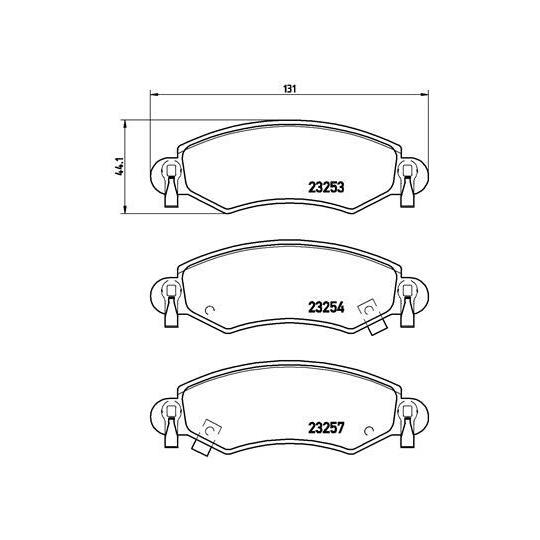 P 59 035 - Brake Pad Set, disc brake 