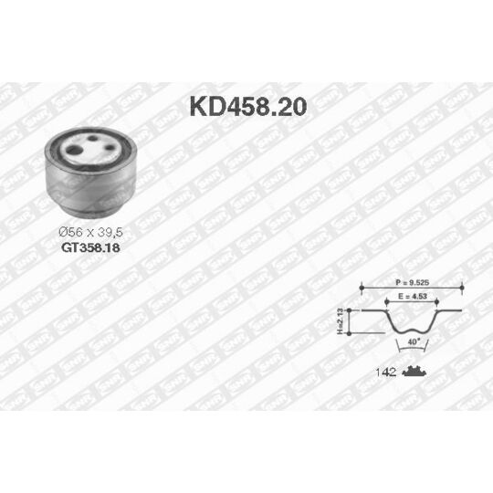 KD458.20 - Tand/styrremssats 