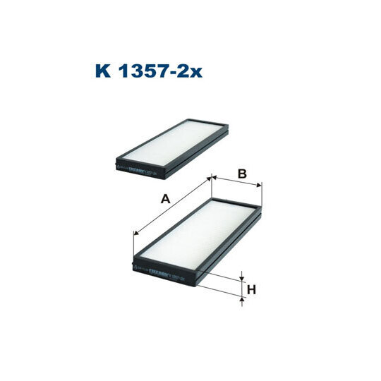 K 1357-2x - Filter, interior air 