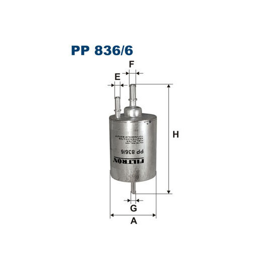 PP 836/6 - Bränslefilter 