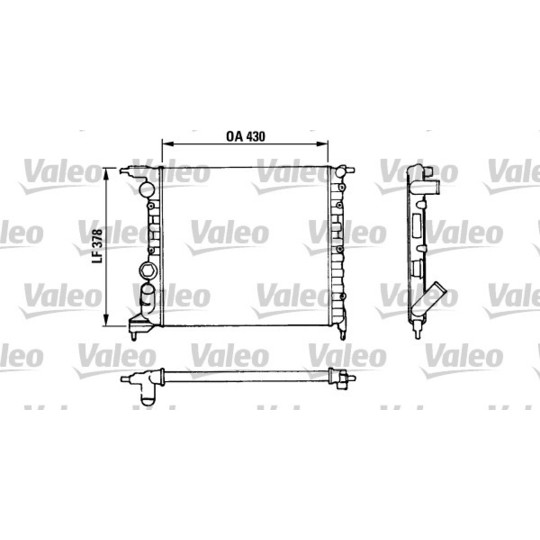 816658 - Radiator, engine cooling 