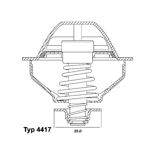 410289.81D - Termostat, kylvätska 