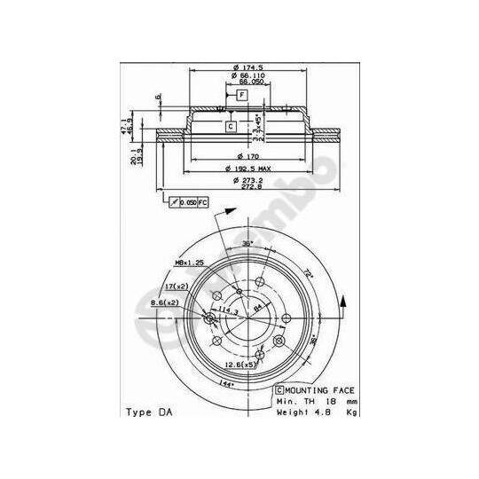 09.9127.10 - Brake Disc 