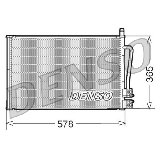 DCN10008 - Kondensor, klimatanläggning 