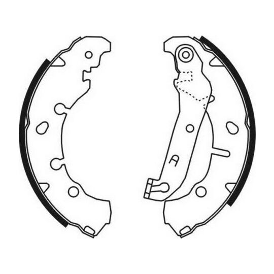 C0G046ABE - Brake Shoe Set 