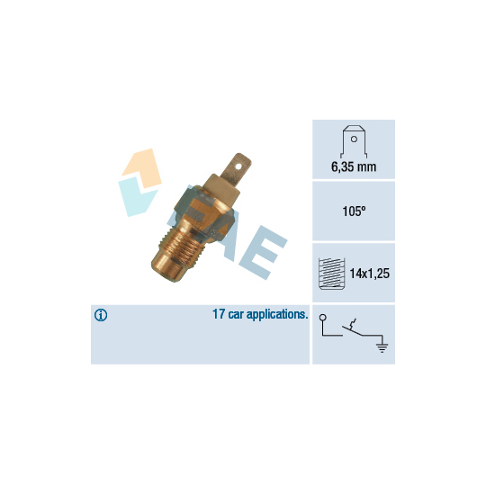 35170 - Temperature Switch, coolant warning lamp 