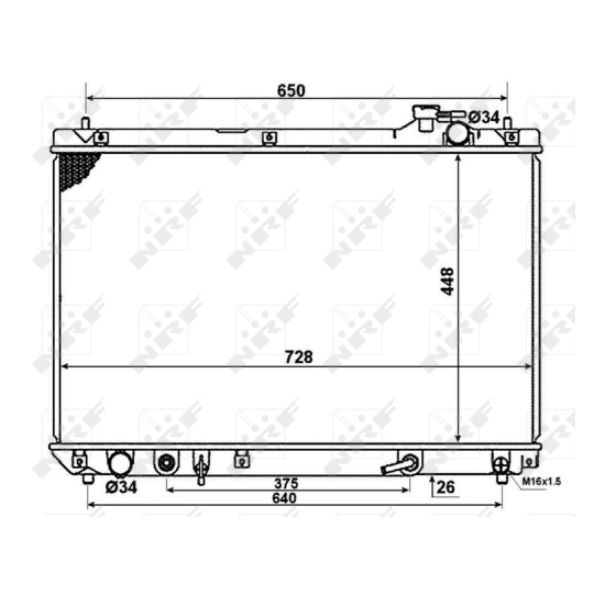 58378 - Radiaator, mootorijahutus 