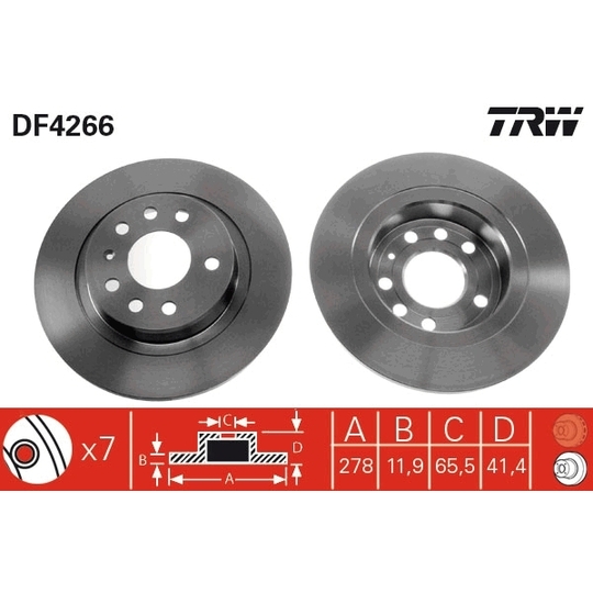 DF4266 - Brake Disc 