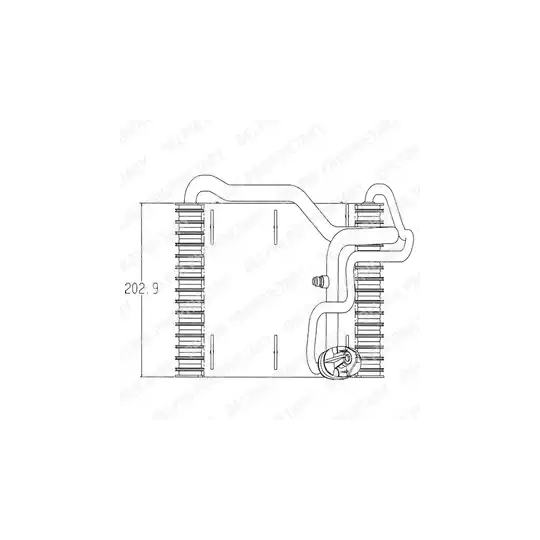 TSP0525019 - Evaporator, air conditioning 
