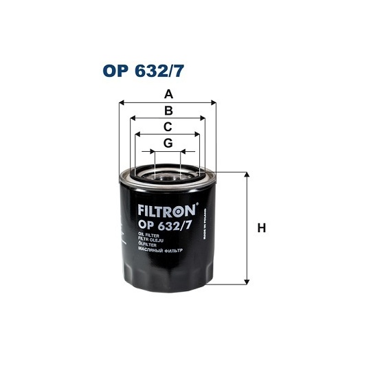 OP 632/7 - Oil filter 