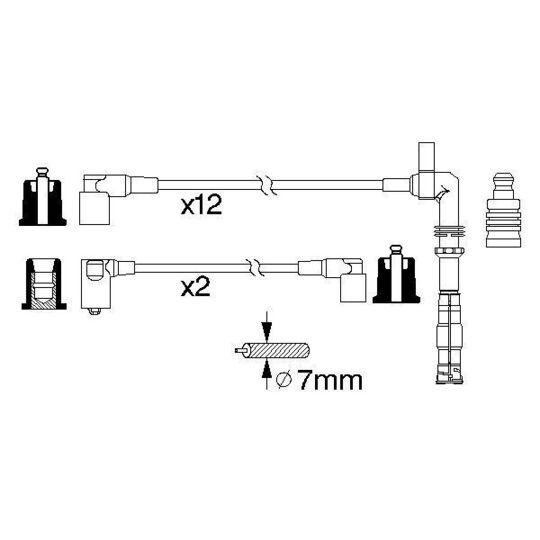 0 986 356 313 - Ignition Cable Kit 