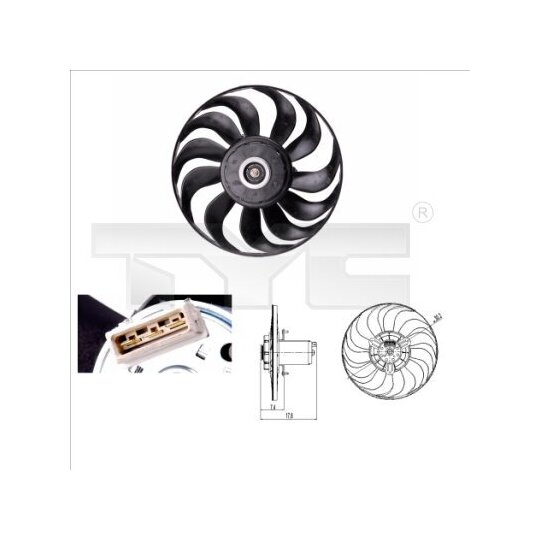 837-0012 - Fan, radiator 