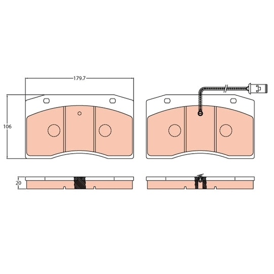 GDB5060 - Brake Pad Set, disc brake 