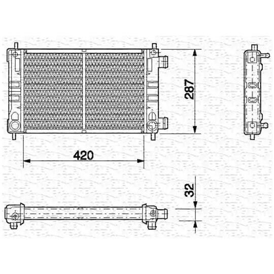 350213580000 - Radiator, engine cooling 