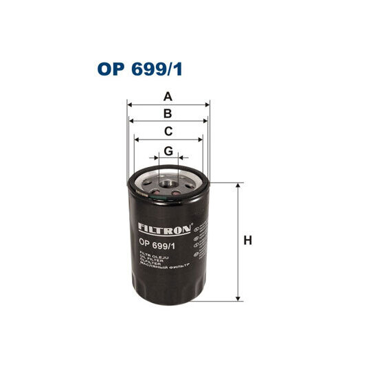 OP 699/1 - Oil filter 