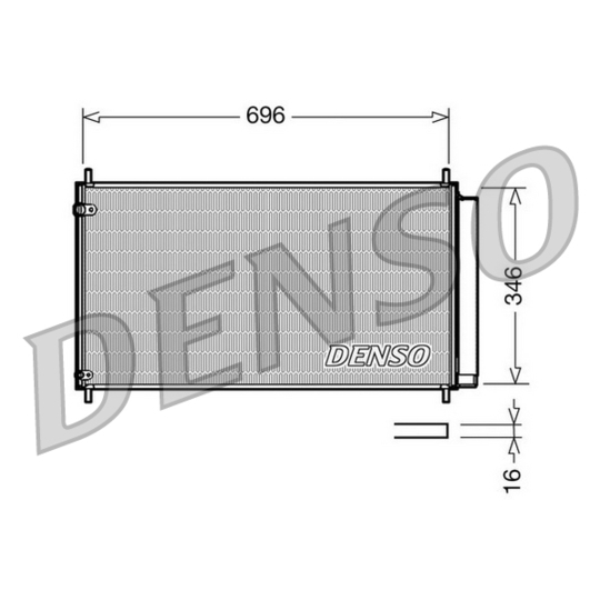 DCN50022 - Condenser, air conditioning 