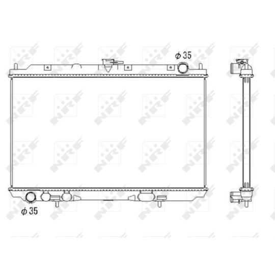 53438 - Radiator, engine cooling 