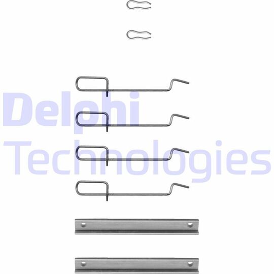 LX0072 - Accessory Kit, disc brake pad 